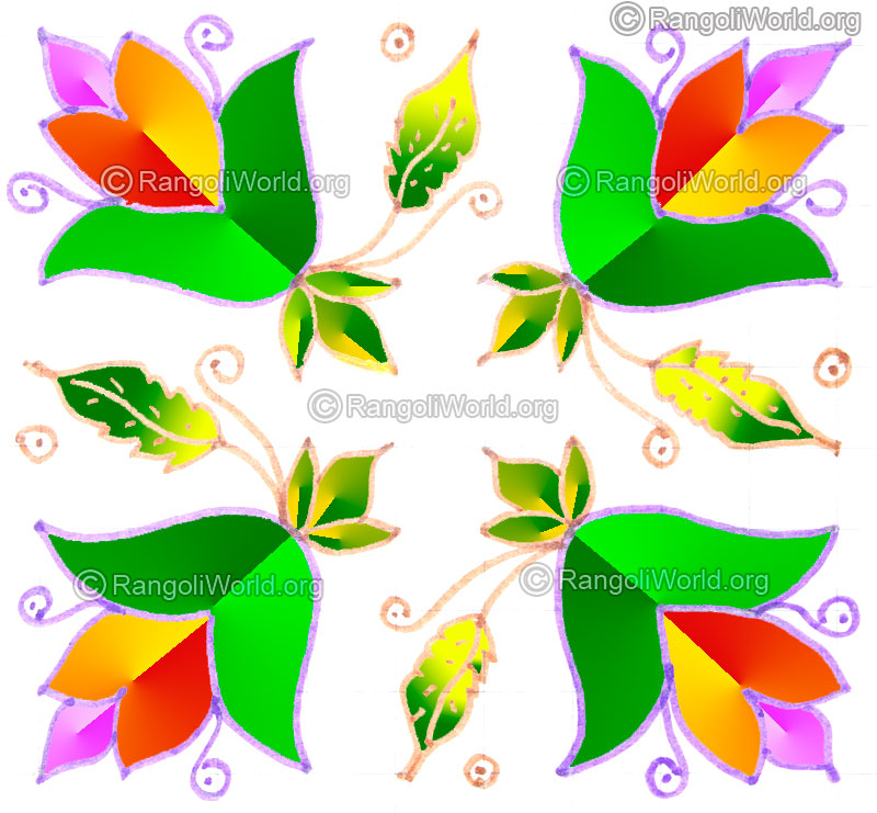 Blooming flower buds kolam may1 2015