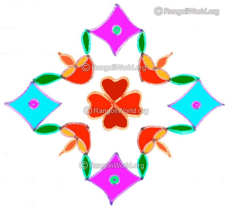 Agal vilakku kolam