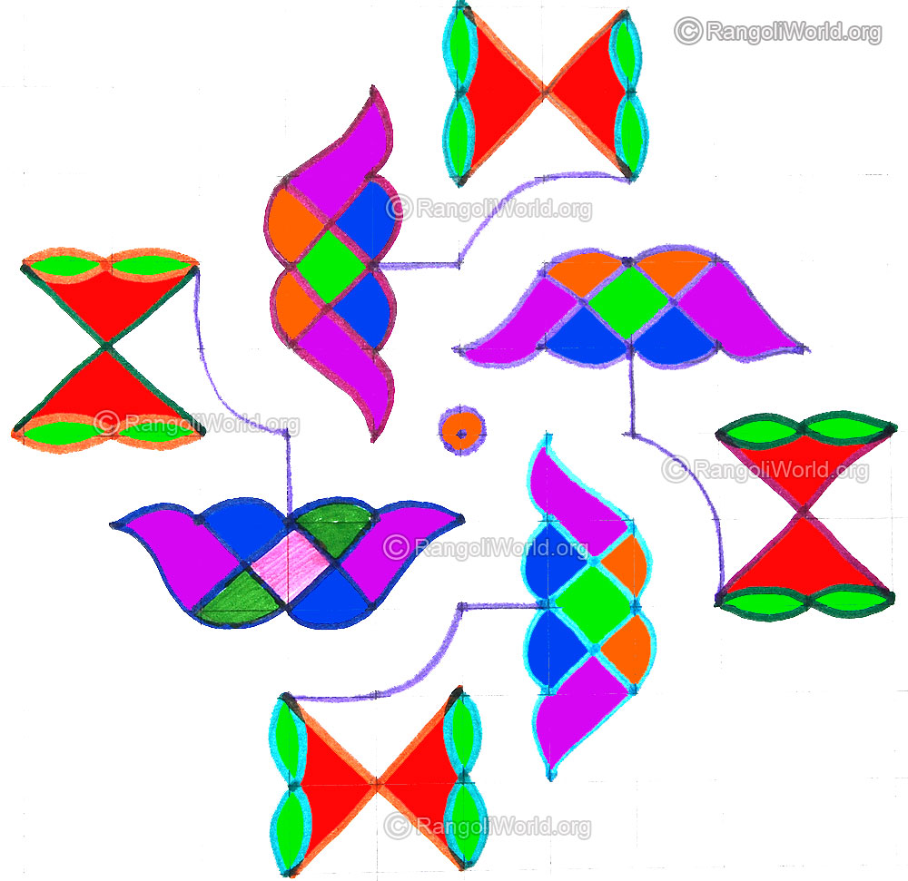 Simple maha shivaratri kolam