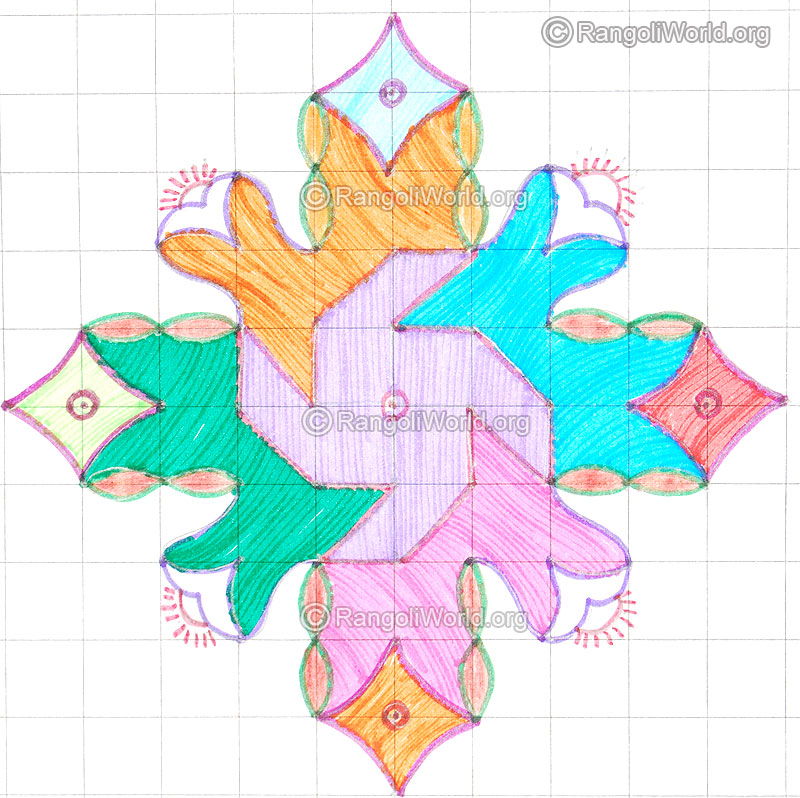 Sunrise pooja kolam may8 2015