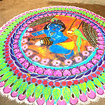God rangoli designs collection