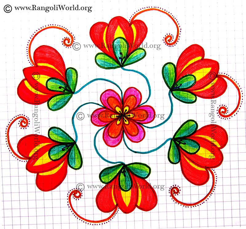 Flower Kolam