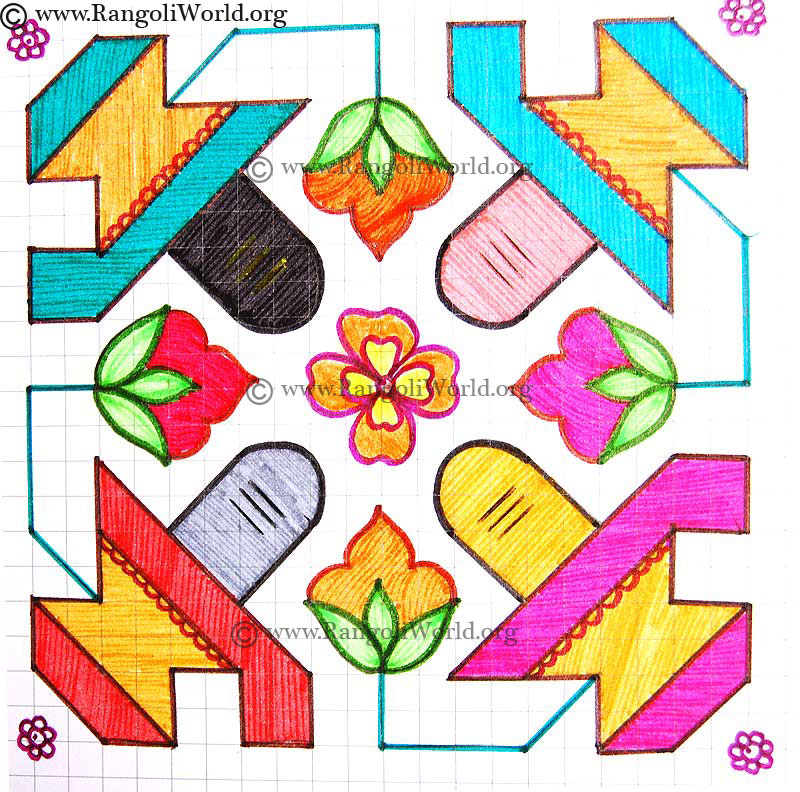 Siva Lingam Kolam