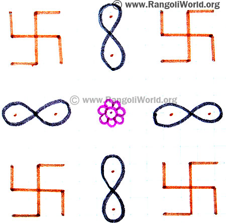 Swastik Sikku Kolam