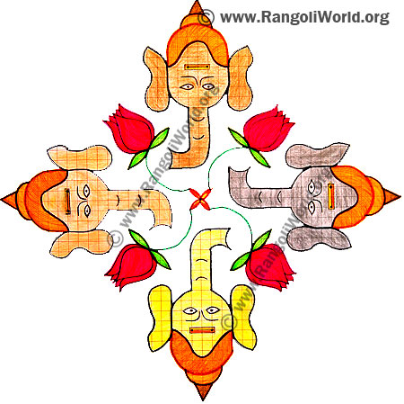 Vinayagar Kolam