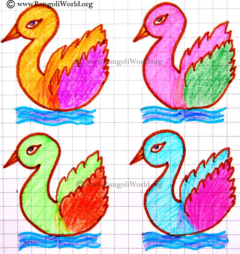 Swan Bird kolam