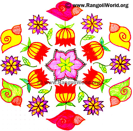 Shell Kolam