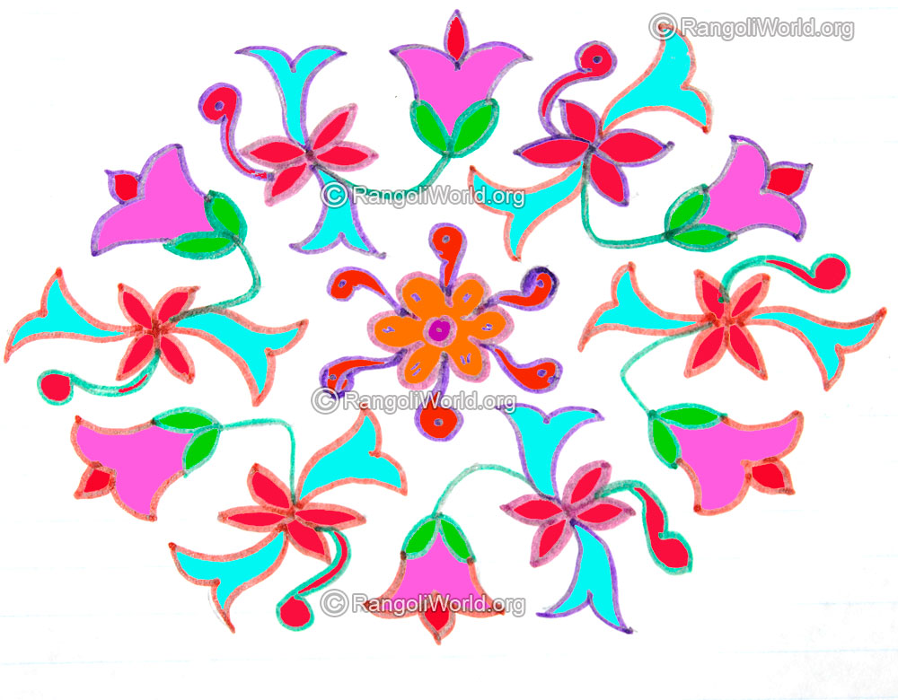 Flowers buds kolam jan 2016