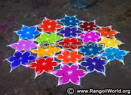 new year rangoli kolam 2019 january