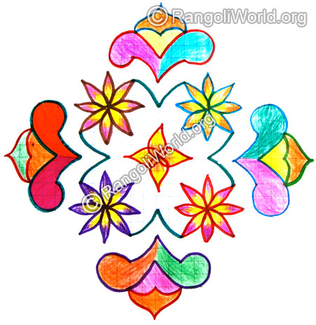 Flowers kolam 13 to 1 Jan1 2015