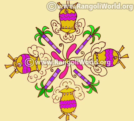 Pongal kolam design jan4 2017