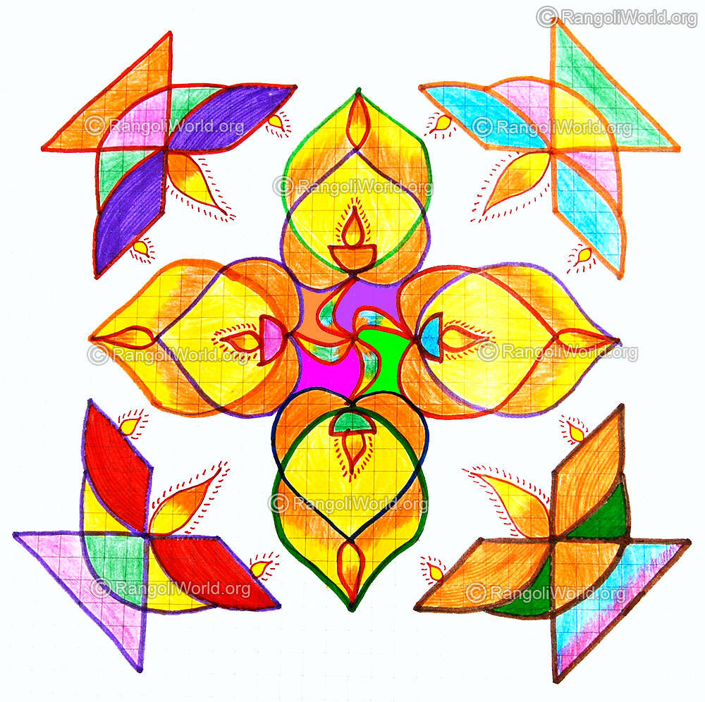 21 to 1 parallel dots sikku kolam
