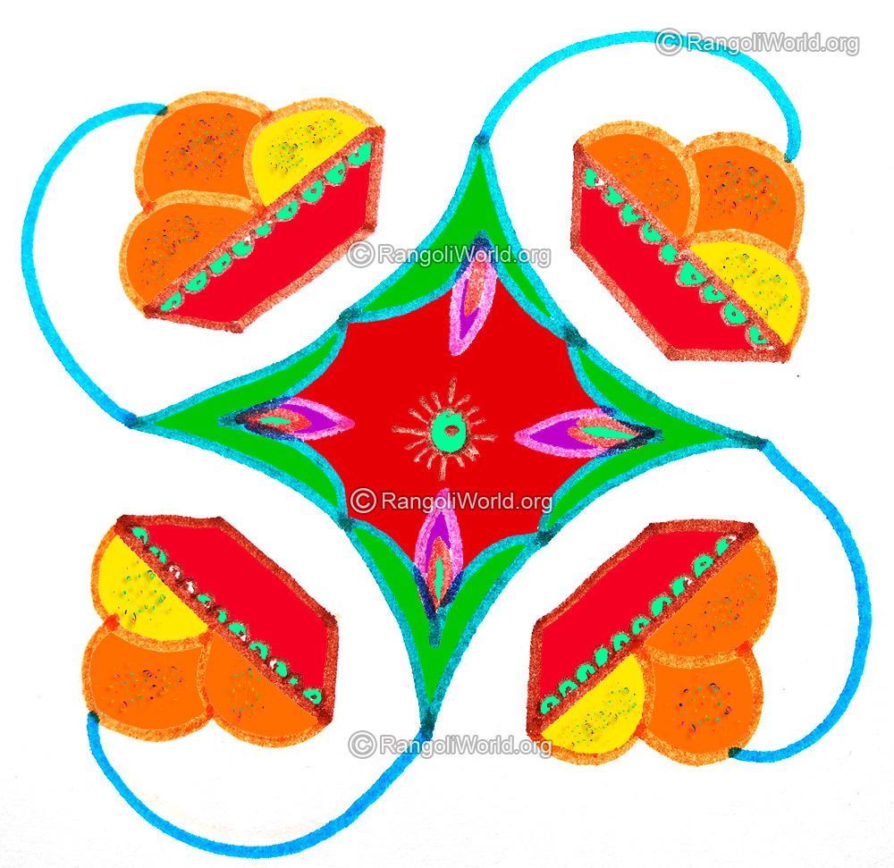 Pongal sweet kolam 2016