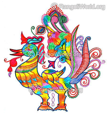 Beautiful peacock latest design 2016