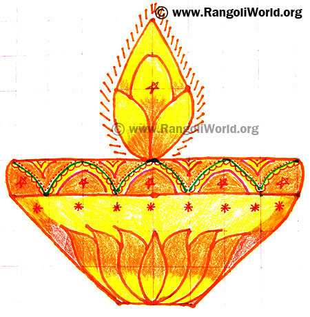 Karthigai Deepam Kolam