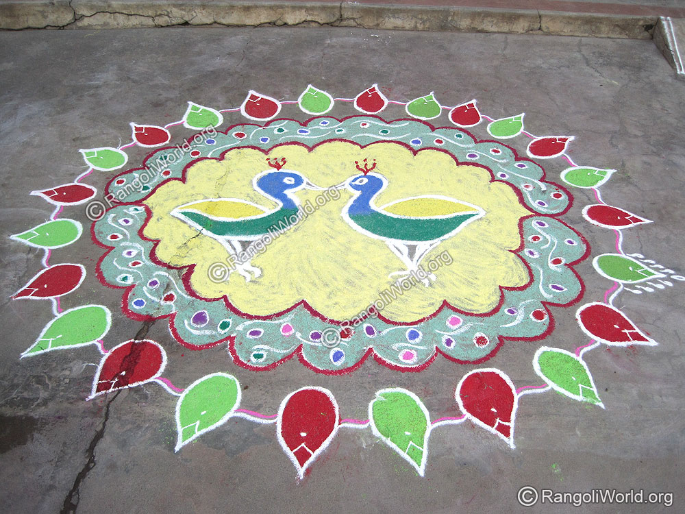 Duck Rangoli Sep 2009