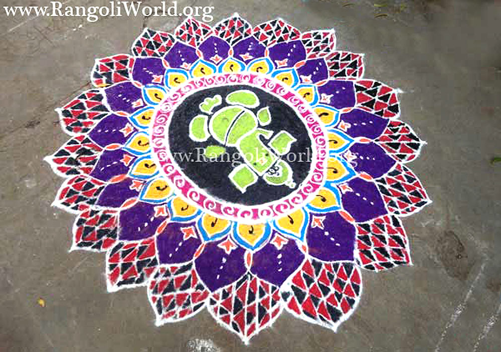Ganapathy Rangoli