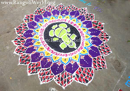 Ganapathy Rangoli