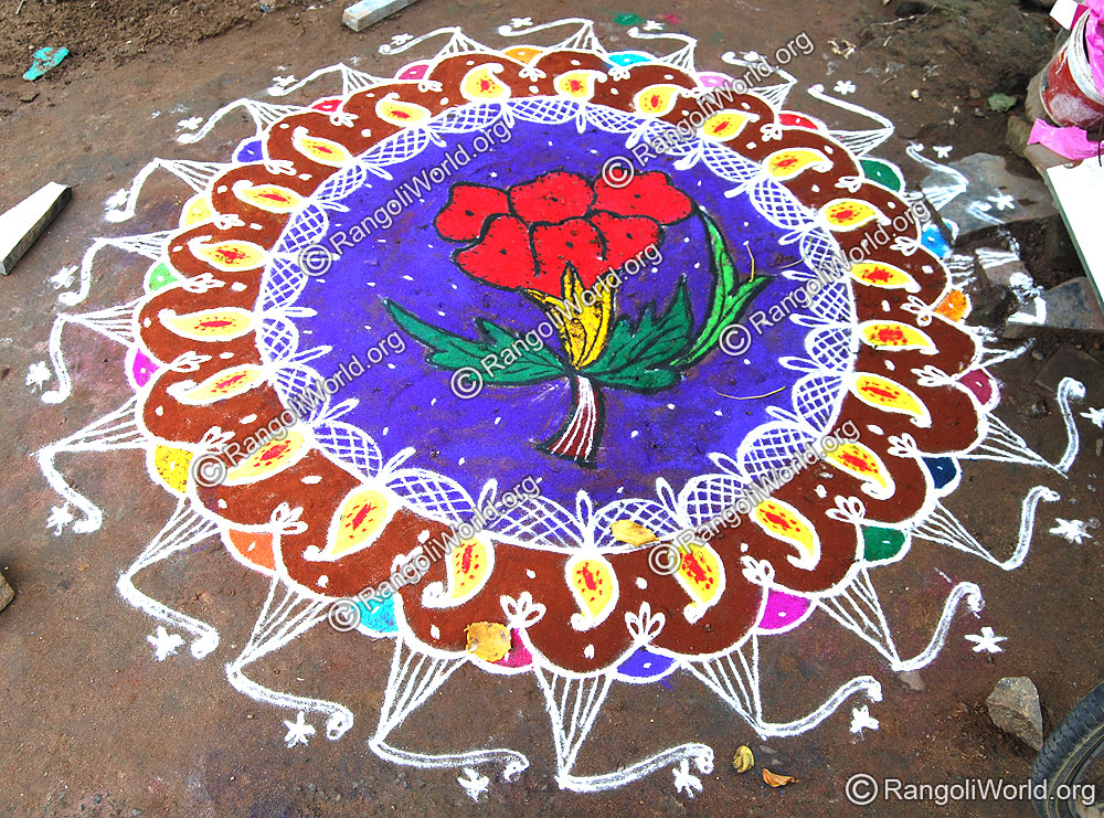 Rose Rangoli